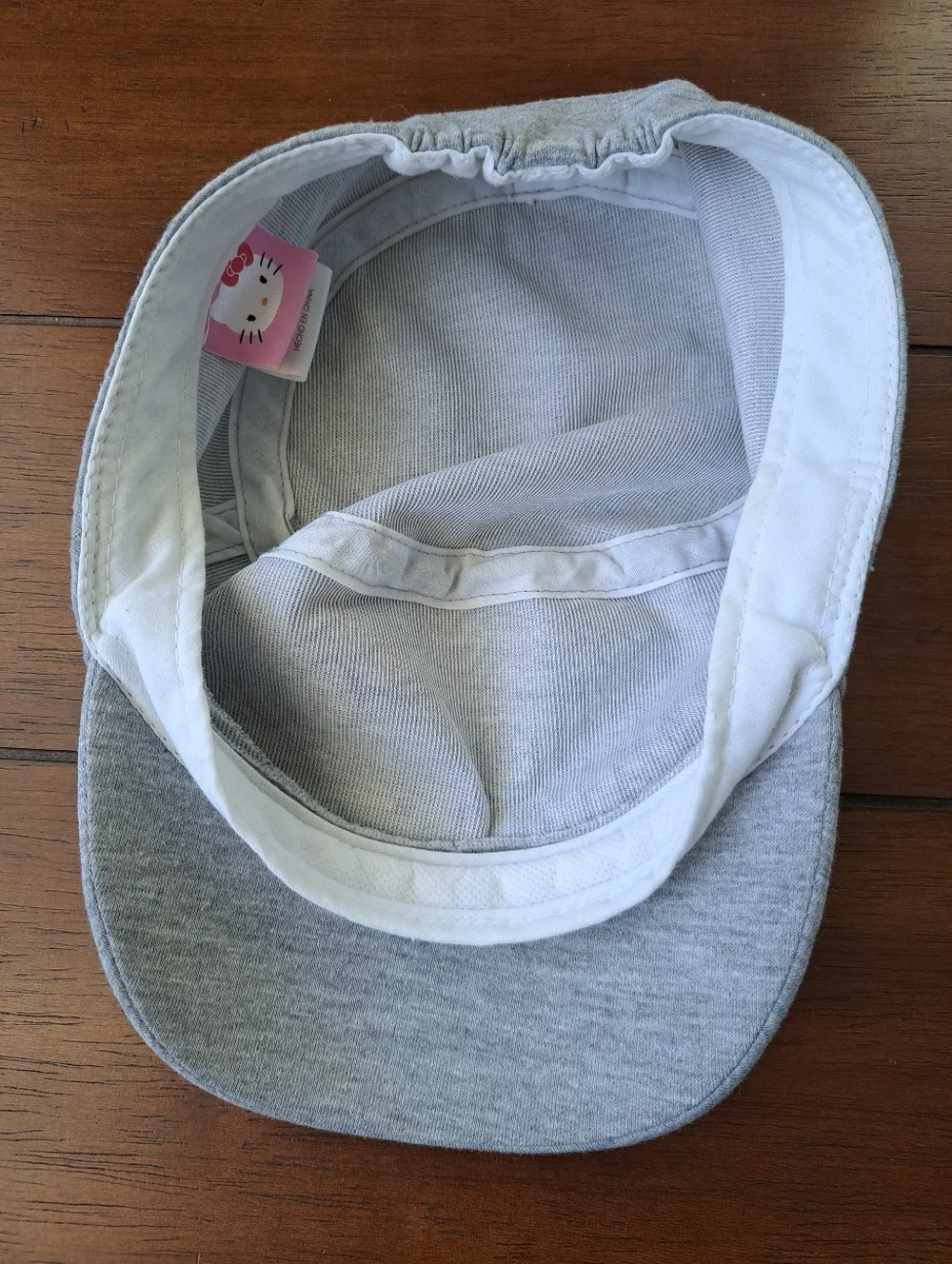 Hello Kitty Girls Youth Cap Hat Gray Rainbow & Butterfly Sanrio One Size